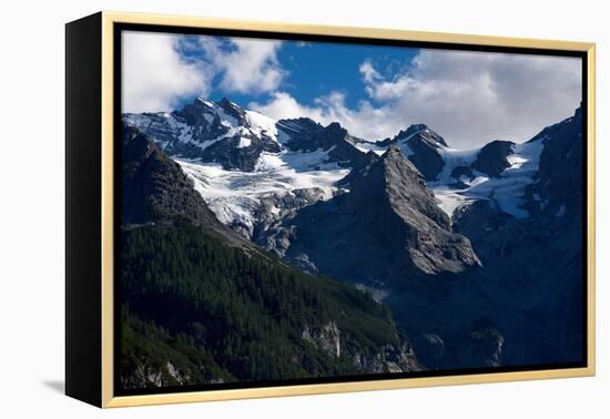 Panorama of a Colored Mountain Landscape in South Tyrol, Italy with the Snow Covered Mountains. Hig-nadia_if-Framed Premier Image Canvas