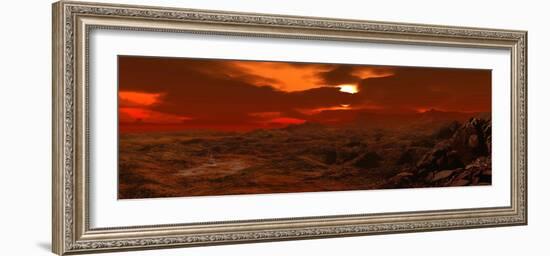 Panorama of a Landscape on Venus-Stocktrek Images-Framed Photographic Print