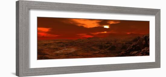 Panorama of a Landscape on Venus-Stocktrek Images-Framed Photographic Print