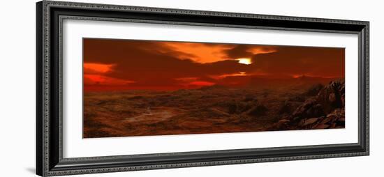 Panorama of a Landscape on Venus-Stocktrek Images-Framed Photographic Print