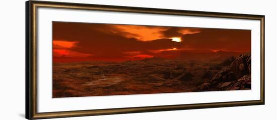 Panorama of a Landscape on Venus-Stocktrek Images-Framed Photographic Print