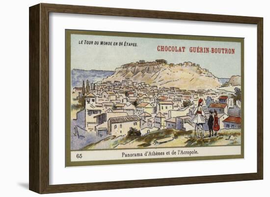 Panorama of Athens and the Acropolis-null-Framed Giclee Print
