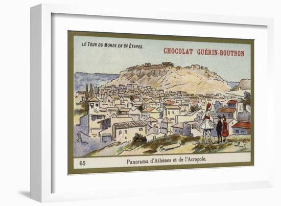 Panorama of Athens and the Acropolis-null-Framed Giclee Print