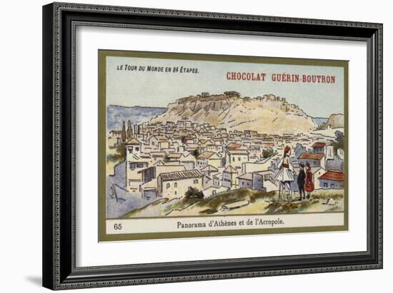 Panorama of Athens and the Acropolis-null-Framed Giclee Print