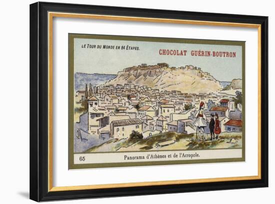 Panorama of Athens and the Acropolis-null-Framed Giclee Print