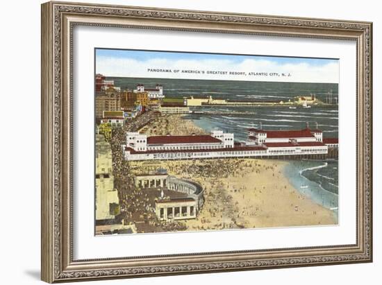 Panorama of Atlantic City, New Jersey-null-Framed Art Print