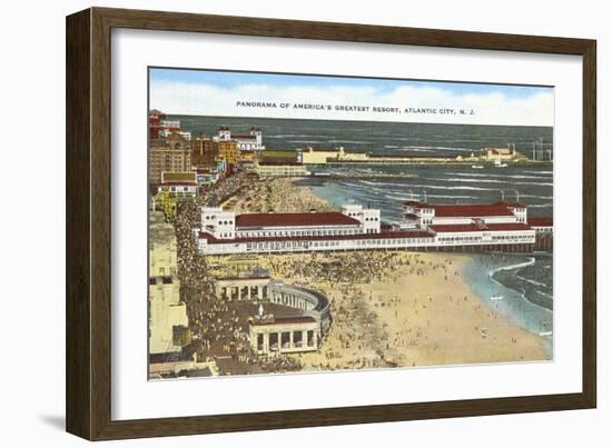 Panorama of Atlantic City, New Jersey-null-Framed Art Print