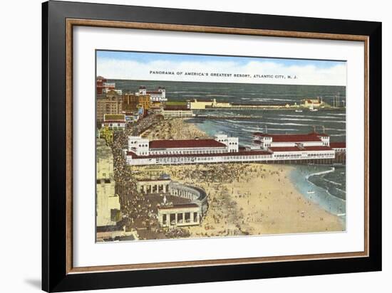 Panorama of Atlantic City, New Jersey-null-Framed Art Print