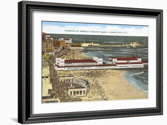 Panorama of Atlantic City, New Jersey-null-Framed Art Print