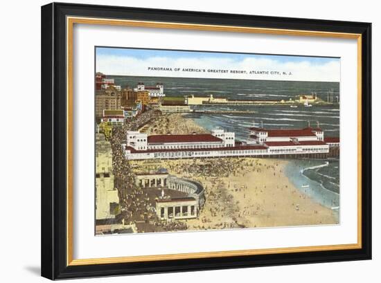 Panorama of Atlantic City, New Jersey-null-Framed Art Print