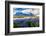 Panorama of Blooming Lupine Flowers on the Stokksnes Headland on Southeastern Icelandic Coast. Icel-Andrew Mayovskyy-Framed Photographic Print