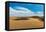 Panorama of Dunes Landscape with Dramatic Clouds in Thar Desert. Sam Sand Dunes, Rajasthan, India-f9photos-Framed Premier Image Canvas