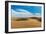 Panorama of Dunes Landscape with Dramatic Clouds in Thar Desert. Sam Sand Dunes, Rajasthan, India-f9photos-Framed Photographic Print