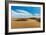 Panorama of Dunes Landscape with Dramatic Clouds in Thar Desert. Sam Sand Dunes, Rajasthan, India-f9photos-Framed Photographic Print