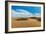 Panorama of Dunes Landscape with Dramatic Clouds in Thar Desert. Sam Sand Dunes, Rajasthan, India-f9photos-Framed Photographic Print