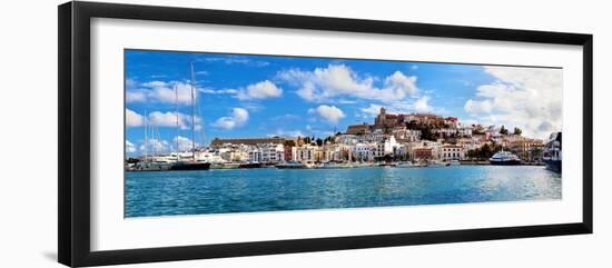 Panorama of Ibiza Old City - Eivissa. Spain, Balearic Islands-Michal Bednarek-Framed Photographic Print