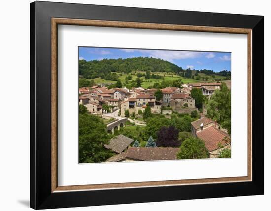 Panorama of Lavaudieu, a Medieval Village, Auvergne, Haute Loire, France, Europe-Guy Thouvenin-Framed Photographic Print