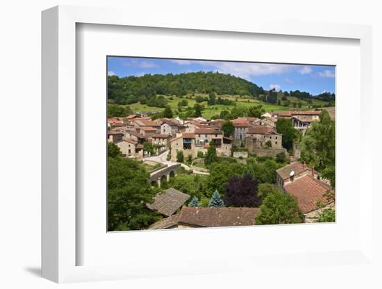 Panorama of Lavaudieu, a Medieval Village, Auvergne, Haute Loire, France, Europe-Guy Thouvenin-Framed Photographic Print