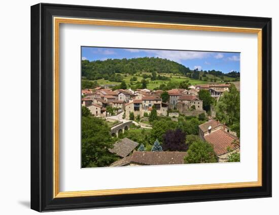 Panorama of Lavaudieu, a Medieval Village, Auvergne, Haute Loire, France, Europe-Guy Thouvenin-Framed Photographic Print