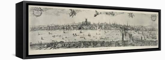Panorama of London, 1616-Nicolaes Jansz Visscher-Framed Premier Image Canvas