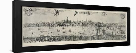 Panorama of London, 1616-Nicolaes Jansz Visscher-Framed Giclee Print