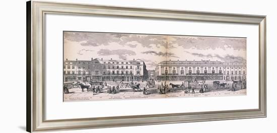 Panorama of London, 1849-George C Leighton-Framed Giclee Print