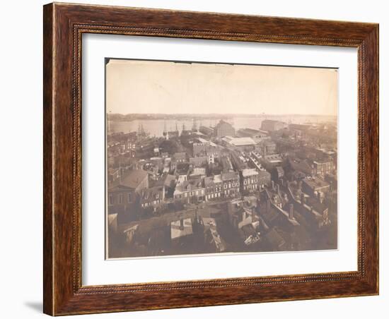 Panorama of Philadelphia, East-Southeast View, 1870-null-Framed Giclee Print