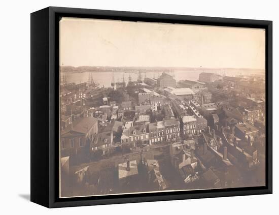 Panorama of Philadelphia, East-Southeast View, 1870-null-Framed Premier Image Canvas