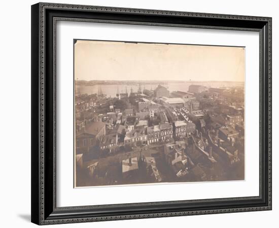 Panorama of Philadelphia, East-Southeast View, January 1870-null-Framed Giclee Print