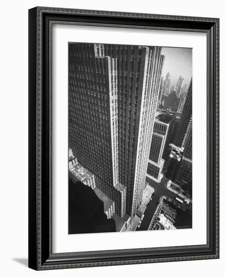 Panorama of RCA Building at Rockefeller Center Between 49th and 50Th, on the Avenue of the Americas-Andreas Feininger-Framed Photographic Print