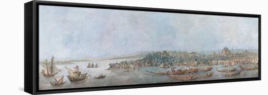 Panorama of Sarayburnu, Late 18th Cent.-Louis-François Cassas-Framed Premier Image Canvas