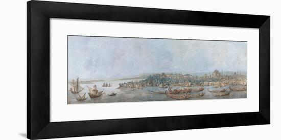 Panorama of Sarayburnu, Late 18th Cent.-Louis-François Cassas-Framed Giclee Print