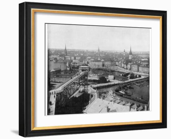 Panorama of Stockholm, Sweden, Late 19th Century-John L Stoddard-Framed Giclee Print