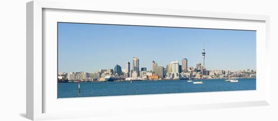 Panorama of the Auckland City Skyline, Auckland, North Island, New Zealand, Pacific-Matthew Williams-Ellis-Framed Photographic Print