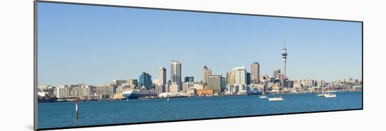 Panorama of the Auckland City Skyline, Auckland, North Island, New Zealand, Pacific-Matthew Williams-Ellis-Mounted Photographic Print