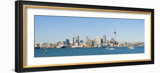 Panorama of the Auckland City Skyline, Auckland, North Island, New Zealand, Pacific-Matthew Williams-Ellis-Framed Photographic Print