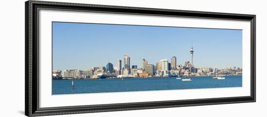 Panorama of the Auckland City Skyline, Auckland, North Island, New Zealand, Pacific-Matthew Williams-Ellis-Framed Photographic Print