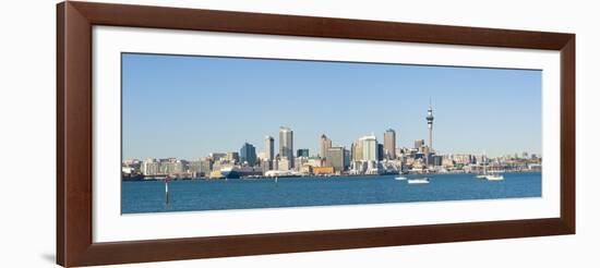 Panorama of the Auckland City Skyline, Auckland, North Island, New Zealand, Pacific-Matthew Williams-Ellis-Framed Photographic Print