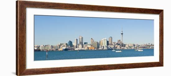 Panorama of the Auckland City Skyline, Auckland, North Island, New Zealand, Pacific-Matthew Williams-Ellis-Framed Photographic Print