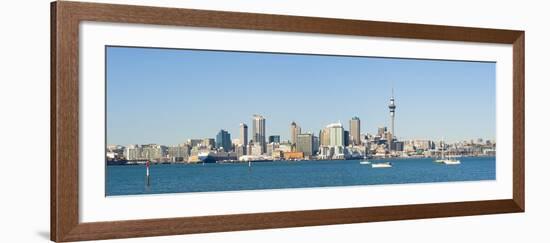 Panorama of the Auckland City Skyline, Auckland, North Island, New Zealand, Pacific-Matthew Williams-Ellis-Framed Photographic Print