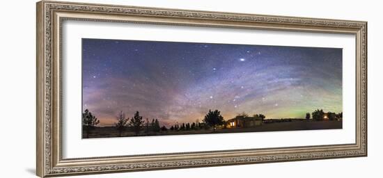 Panorama of the Celestial Night Sky in Southwest New Mexico-Stocktrek Images-Framed Photographic Print