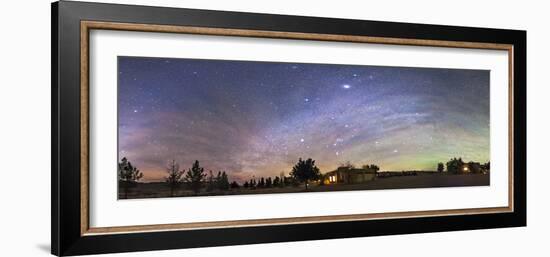 Panorama of the Celestial Night Sky in Southwest New Mexico-Stocktrek Images-Framed Photographic Print