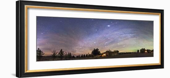 Panorama of the Celestial Night Sky in Southwest New Mexico-Stocktrek Images-Framed Photographic Print