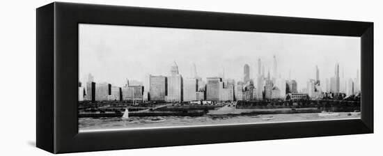 Panorama of the Chicago Skyline-null-Framed Premier Image Canvas
