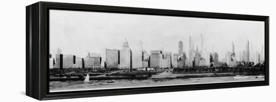 Panorama of the Chicago Skyline-null-Framed Premier Image Canvas