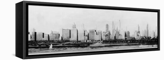 Panorama of the Chicago Skyline-null-Framed Premier Image Canvas