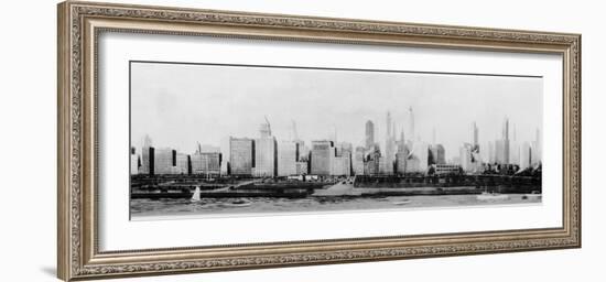 Panorama of the Chicago Skyline-null-Framed Photographic Print