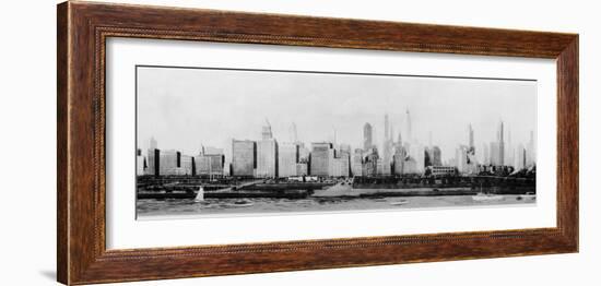 Panorama of the Chicago Skyline-null-Framed Photographic Print