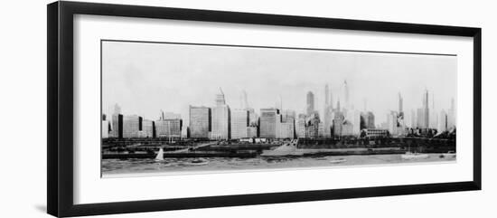 Panorama of the Chicago Skyline-null-Framed Photographic Print