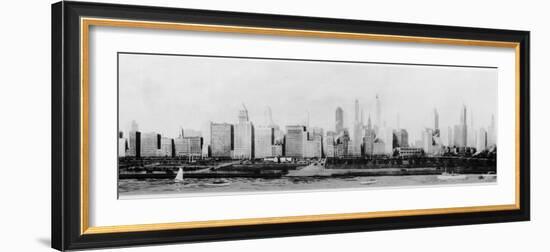 Panorama of the Chicago Skyline-null-Framed Photographic Print